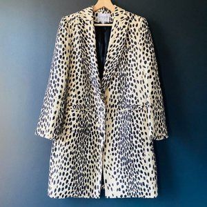 Emerson Fry Wingtip Linen Leopard Coat